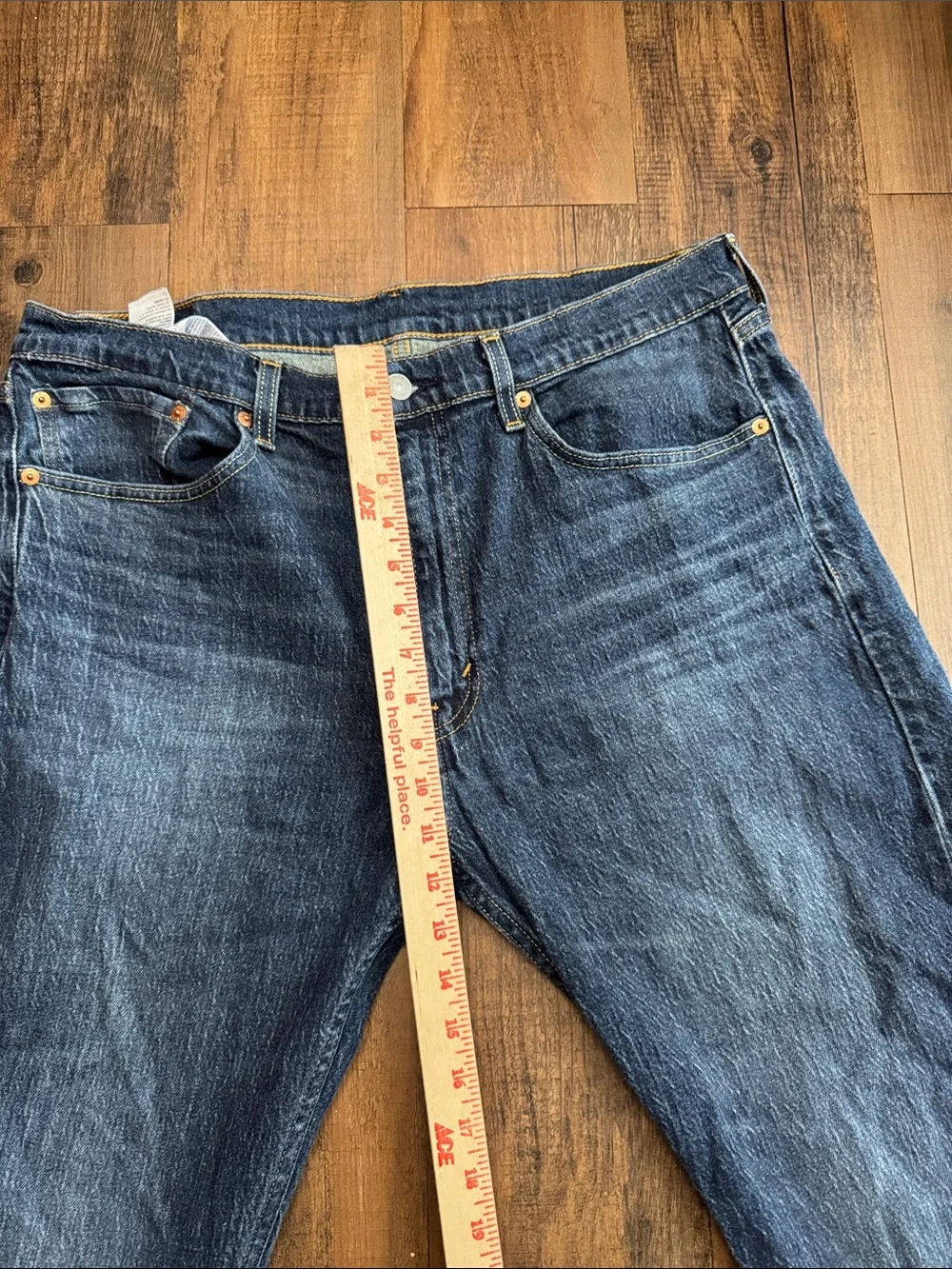 Levi's Men's Straight Jeans in Indigo Blue Denim